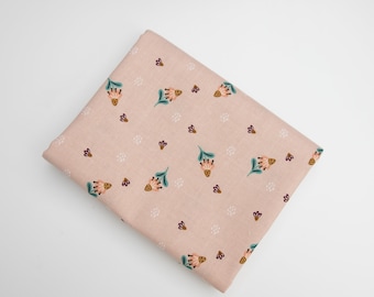 1/2 Yard CLARA JANE - Jane Floral in Blush - Cotton + Steel 44" Wide