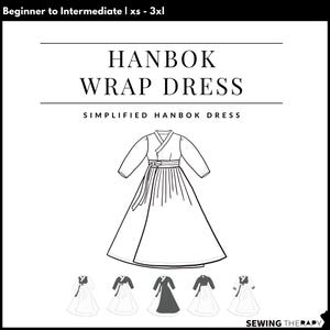PDF Hanbok Wrap Dress - Sewing Therapy with a Step-by-Step Sewalong Video