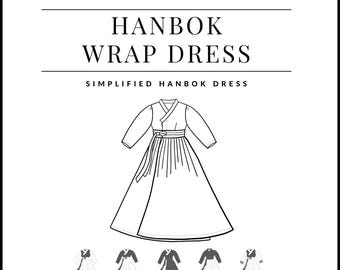 PDF Hanbok Wrap Dress - Sewing Therapy with a Step-by-Step Sewalong Video