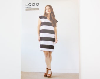 Lodo Dress - True Bias Pattern (Printed) - Size 0-18