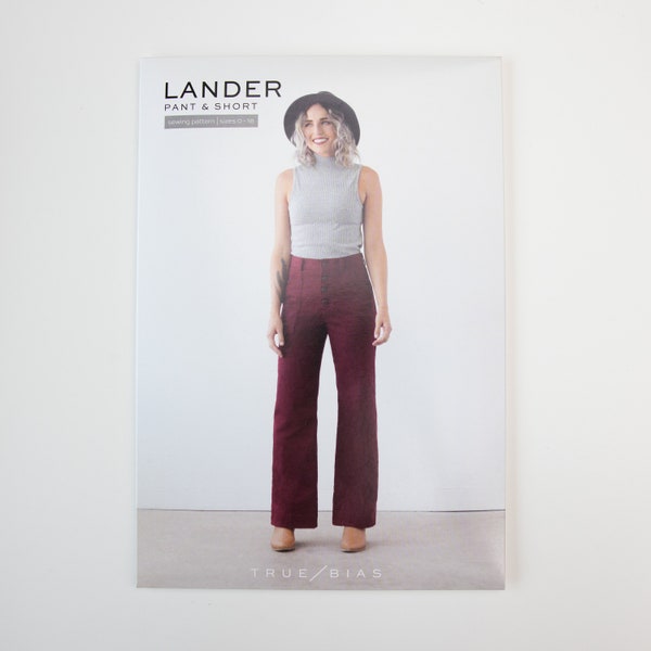 Lander Pant and Short - True Bias Pattern (Printed) - Size 0-18