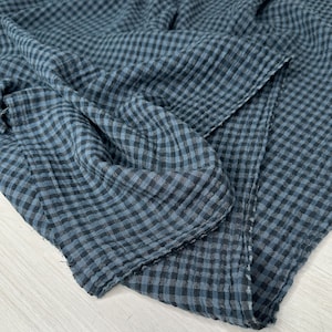 Organic Cotton Double Gauze - Denim Organic Cotton Double Gauze - Denim
