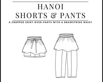 PDF Hanoi Shorts and Pants Pattern - Sewing Therapy with a Step-by-Step Sewalong Video