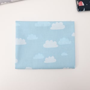 1/2 Yard Summer Skies Summer Clouds - Sky Blue by Alijt Emments for Cotton + Steel Cotton 100% 44&quot; Wide