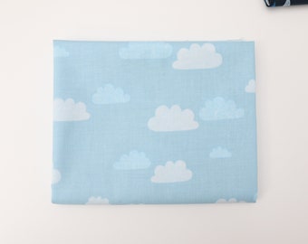 1/2 Yard Summer Skies Summer Clouds - Sky Blue by Alijt Emments for Cotton + Steel Cotton 100% 44" Wide