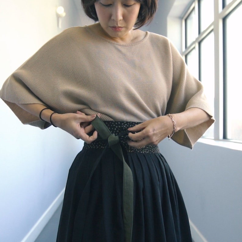 Saia Hanbok Wrap em PDF - Terapia de Costura com um Vídeo Passo a Passo de Costura imagem 10
