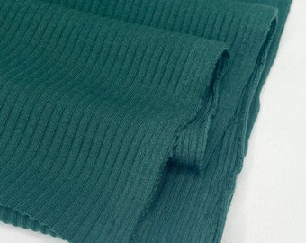 1/2 Yard Rib Knit Rayon Blend (Poly 70 Rayon 27 Spandex 3) - Pine 48" Wide