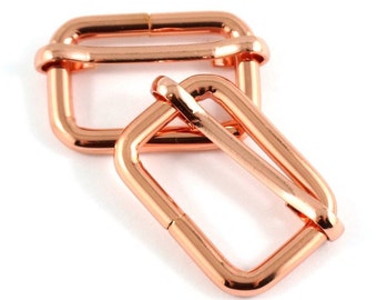 1&quot; (25 mm) Adjustable Slider (2 Pack) - Emmaline Bags (Copper/Gold/Iridescent)