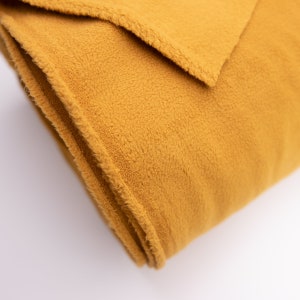 1/2 Yard Buttery Soft Fleece Polyester 58 Wide 2-Sided Brushed Anti-Pill - Tobacco Brown