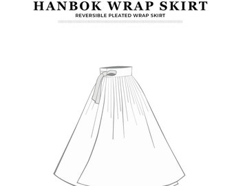 PDF Hanbok Wrap Skirt - Sewing Therapy with a Step-by-Step Sewalong Video