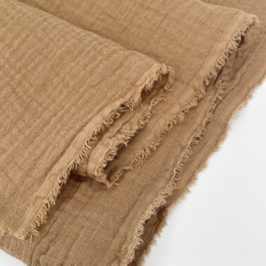 Organic Cotton Double Gauze - Tobacco Organic Cotton Double Gauze - Tobacco