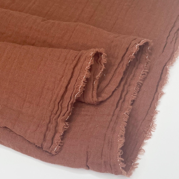 Organic Cotton Double Gauze - Cinnamon Organic Cotton Double Gauze - Cinnamon