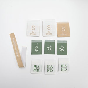 Assorted Sewing Labels - THE BASIC from Sewing Therapy (10 Labels in each envelope)