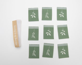 LEAF Nähetiketten - THE BASIC von Sewing Therapy (10 Etiketten in jedem Umschlag)