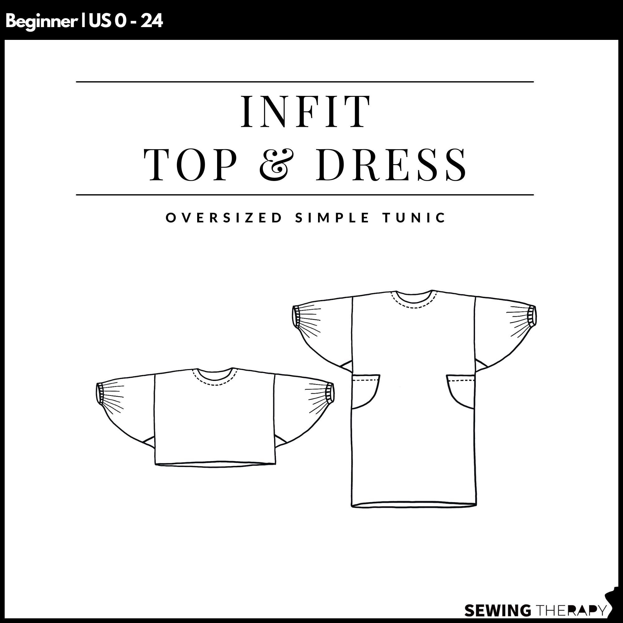 PDF Infit Top and Dress - Sewing Therapy with a Step-by-Step Sewalong Video