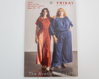 The Avenir Jumpsuit - Friday Pattern Co (Paper)