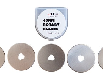 LDH Scissors | 45mm Carbon Steel Rotary Cutter Blades - Pack of 5