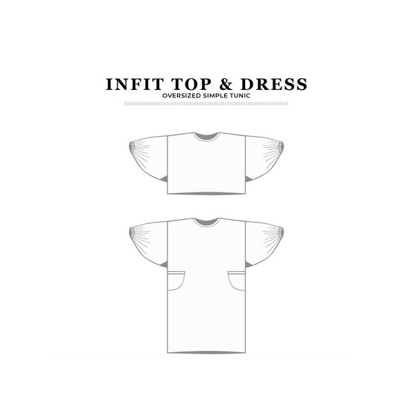 Haut et robe ajustés PDF - Thérapie de couture avec une vidéo de couture étape par étape