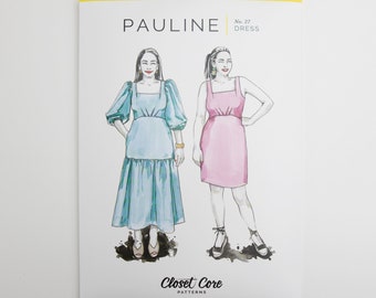 Pauline Dress - Closet Core Sewing Pattern (Paper)