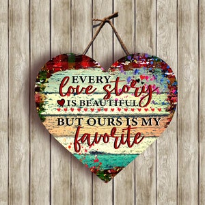 Love Story Valentine Heart PNG Digital file for MSS sublimation blanks