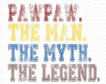 Paquete del Día del Padre, PawPaw, Abuelo, Papa, Pappy, Poppy, 5 ARCHIVOS INCLUIDOS, PNG, Descarga Instantánea, Diseño, Sublimación, Descarga Digital