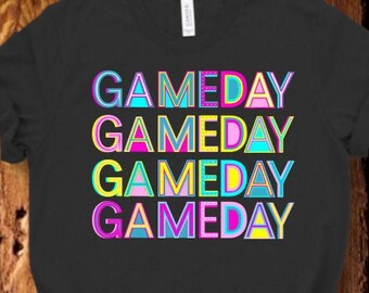 Retro Gameday PNG Archivo de diseño, Imágenes Prediseñadas, PNG, Descarga instantánea, Gráfico, Diseño, Sublimación, Arte, Digital