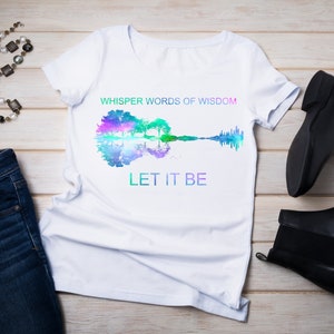Targa Metallica Vintage HUIXIA "Whisper Words Of Wisdom Let It Be" - Decorazione Da Parete 20x30 Cm