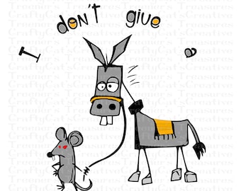 I don't give a rat's a**, Clipart, PNG, Instant Download, Graphic, Design, Sublimation, Art, Digital Download