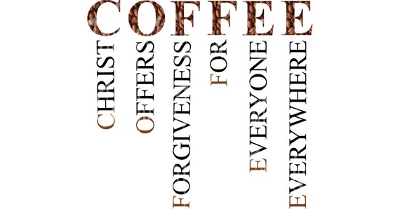 Coffee Christ Offers Forgiveness For Everyone Everywhere Etsy