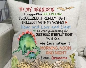 To my Grandson Digital PNG File for sublimation pillow, Digital Download