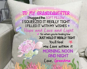 To my Granddaughter Digital PNG File for sublimation pillow, Digital Download