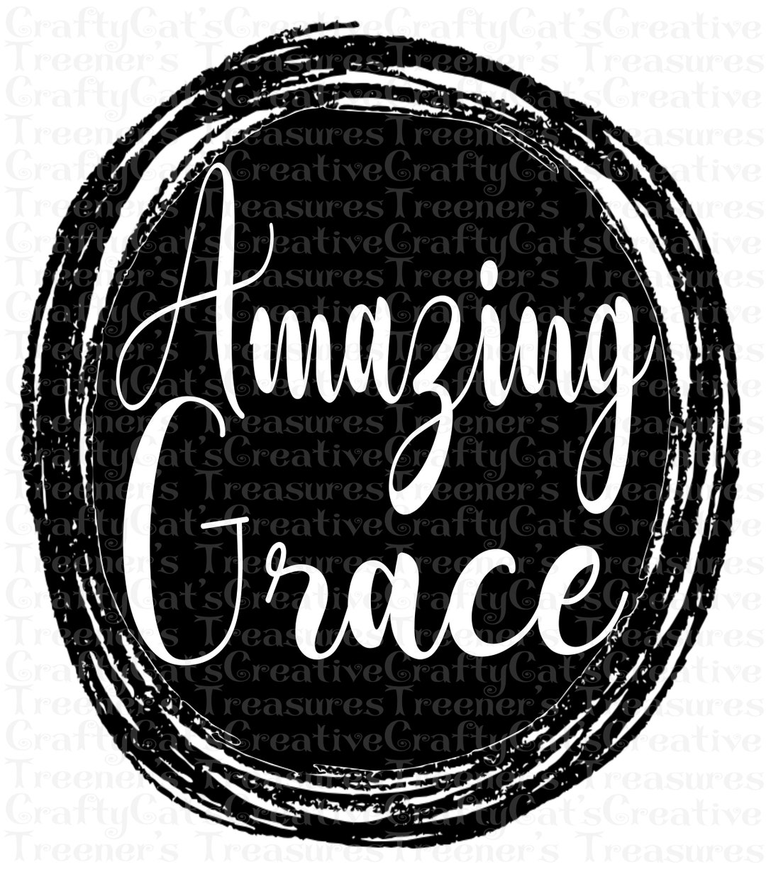 Amazing Grace, Clipart, PNG, Instant Download, Graphic, Design ...