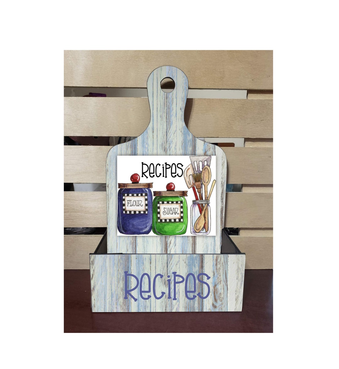 Cutting Board Box recipes High Res Design PNG Digital File Etsy