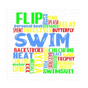 Swim, Swimming, Clipart, PNG, Instant Download, Graphic, Design, Sublimation, Art, Digital Download