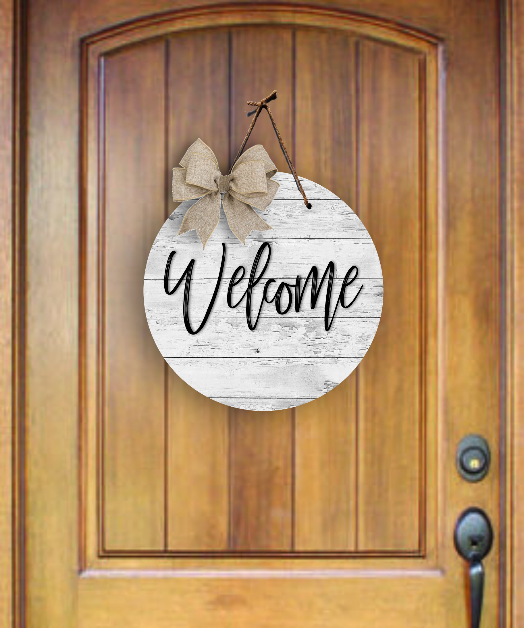 Welcome Digital PNG Design for round mdf sublimation blank, Rustic, Farmhouse Clipart, Digital Download, Sublimation graphic, PNG,