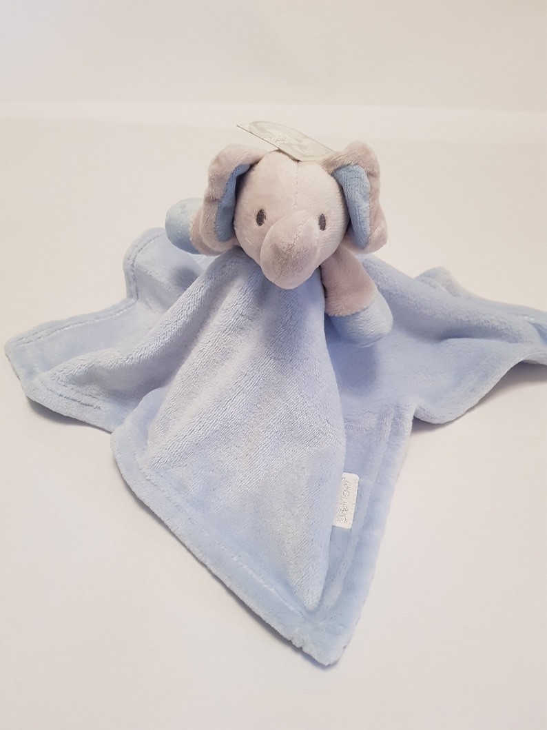 Baby Elephant Head Comforter Taggy Blanket Fleece Baby Shower - Etsy