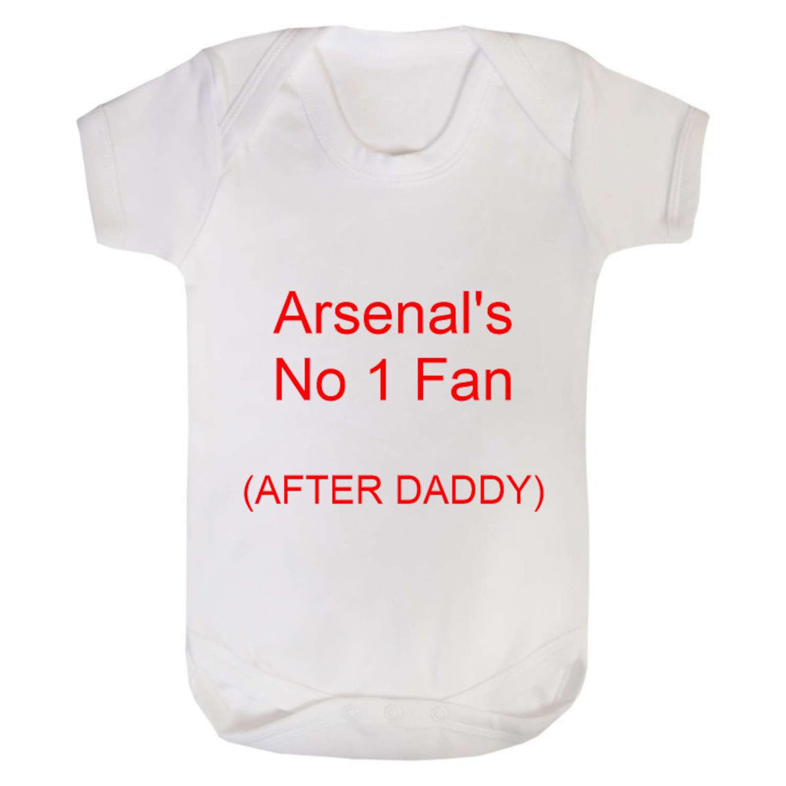 Personalised Football Baby Grow 6 to 12 Months Arsenal's Etsy