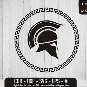 Spartan Helmet Vector Spartan Svg Helmet Digital File Greek Helmet dxf Spartan Warrior svg Spartan Vector Greek Vector