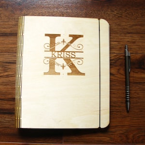 Wooden Diary Custom Notebook A5 Name Journal A5 Wood Custom Journal from Wood Diary Wood Notebook Personalised Diary Refillable Journal Gift