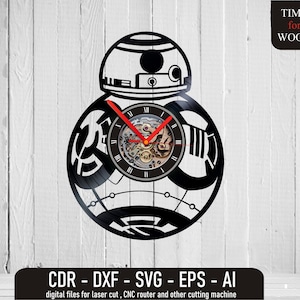BB8 Digital Files Space Robot svg BB8 Clipart Vector BB8 Svg Silhouette Star Wars Droid BB8