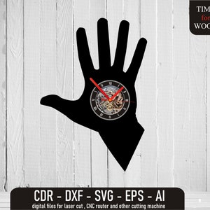Hand Vinyl Clock svg Hand svg Hand Digital file Hand Vector Hand dxf Hand eps Hand Cnc Cricut Laser File