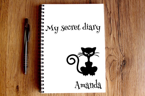 Cat Mini Journal, Animal Mini Notebook, Cat Notebook, Diary, Gift For Her