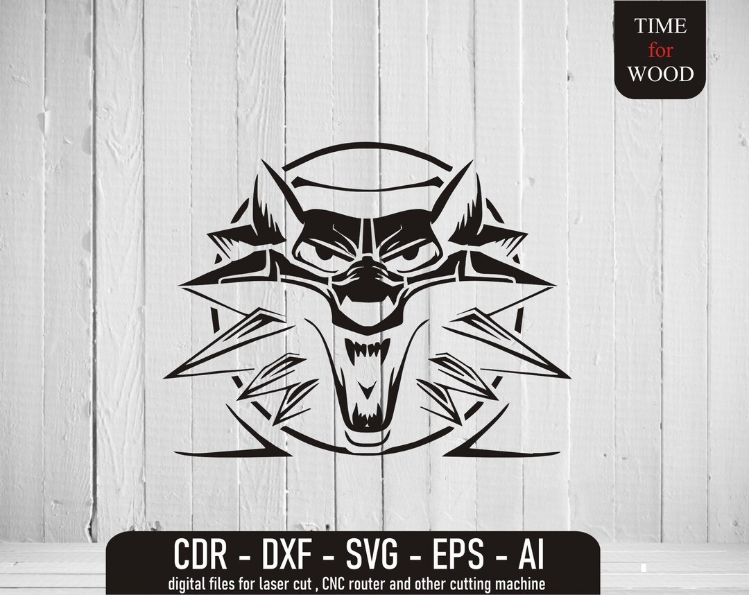 Wolf Svg the Witcher Vector File the Witcher Svg Instant Download ...