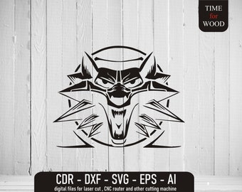 Wolf svg The Witcher Vector File The Witcher svg Instant Download Vector Witcher eps Wolf eps Wolf Vecor