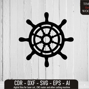 Steering Wheel svg Ship Wheel Vector Stere Vector Rudder Digital Files Steering Wheel dxf Stere jpg