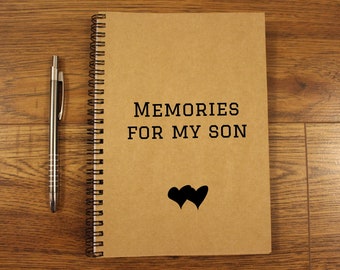 Kraft Notebook Memories Notebook A5 Custom Diary Memories Gift Family Memories Book Childhood Book Son Letters Notebook Writing Journal