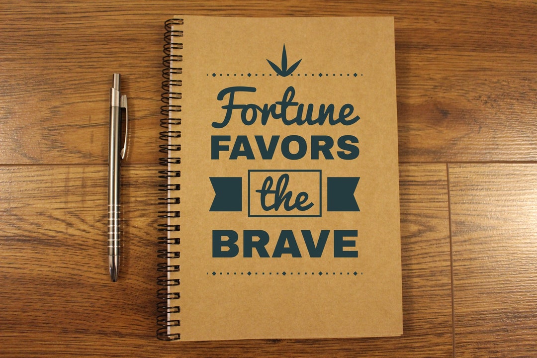 Fortune Favors the Best School Notebook Notebooks Cute Custom Etsy