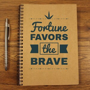 La fortuna favorisce il miglior quaderno scolastico Quaderni carini Taccuino personalizzato Diario personalizzato carta per notebook kraft copertina da viaggio personalizzata