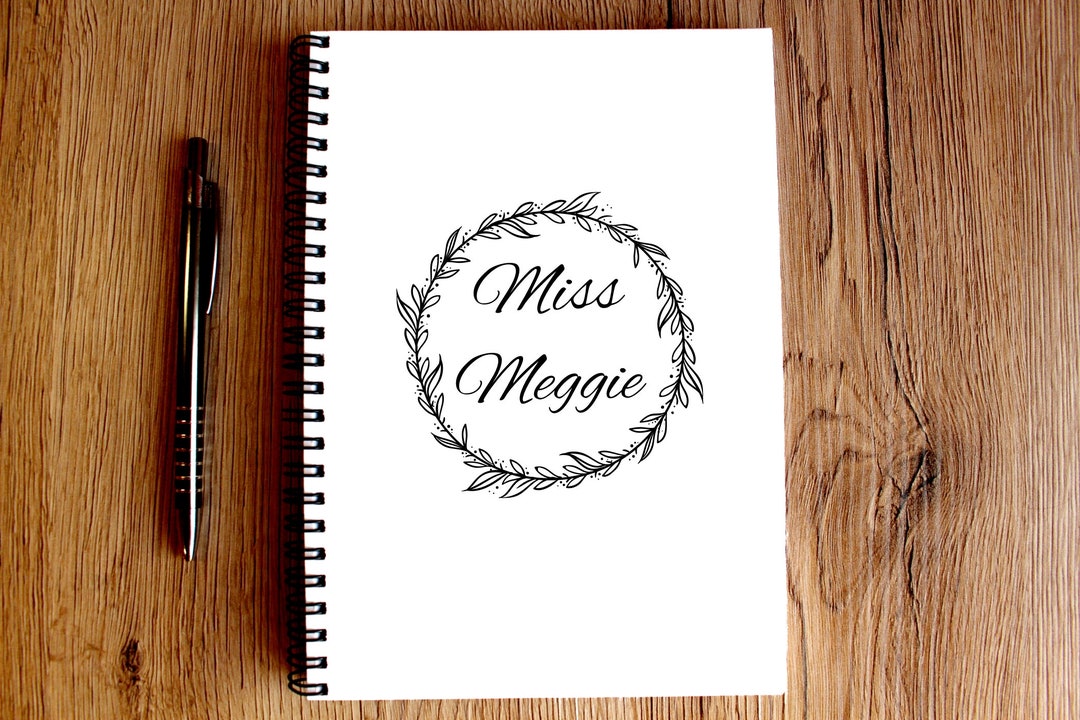 Personalised Name Notebook A5 Kraft Notebook Kraft Journal Personal ...