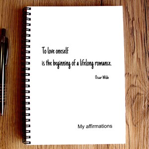 Diario personalizzato carta quaderno kraft notebook da viaggio copertina quaderno scolastico personalizzato quaderni kraft carini taccuino personalizzato Oscar Wilde